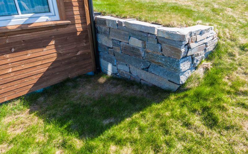 Stone Wall Hardscaping detail